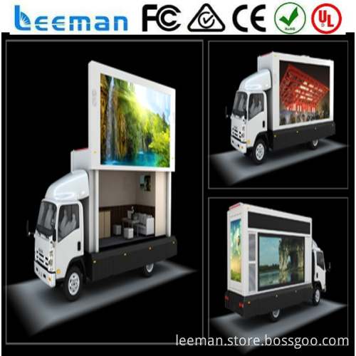 mobile truck led billboard manufacturer Leeman 2015 mobile trailer advertising led display